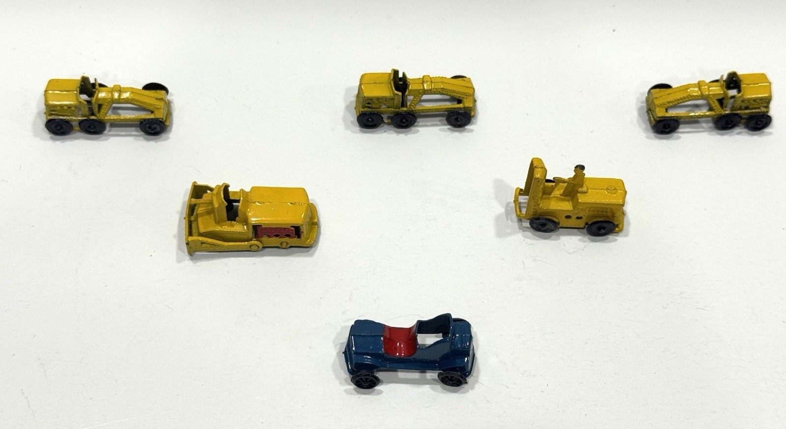 VTG Diecast Metal Vehicles Miniature Cars Truck Toy Disc Wheels JAPAN Lot of 6