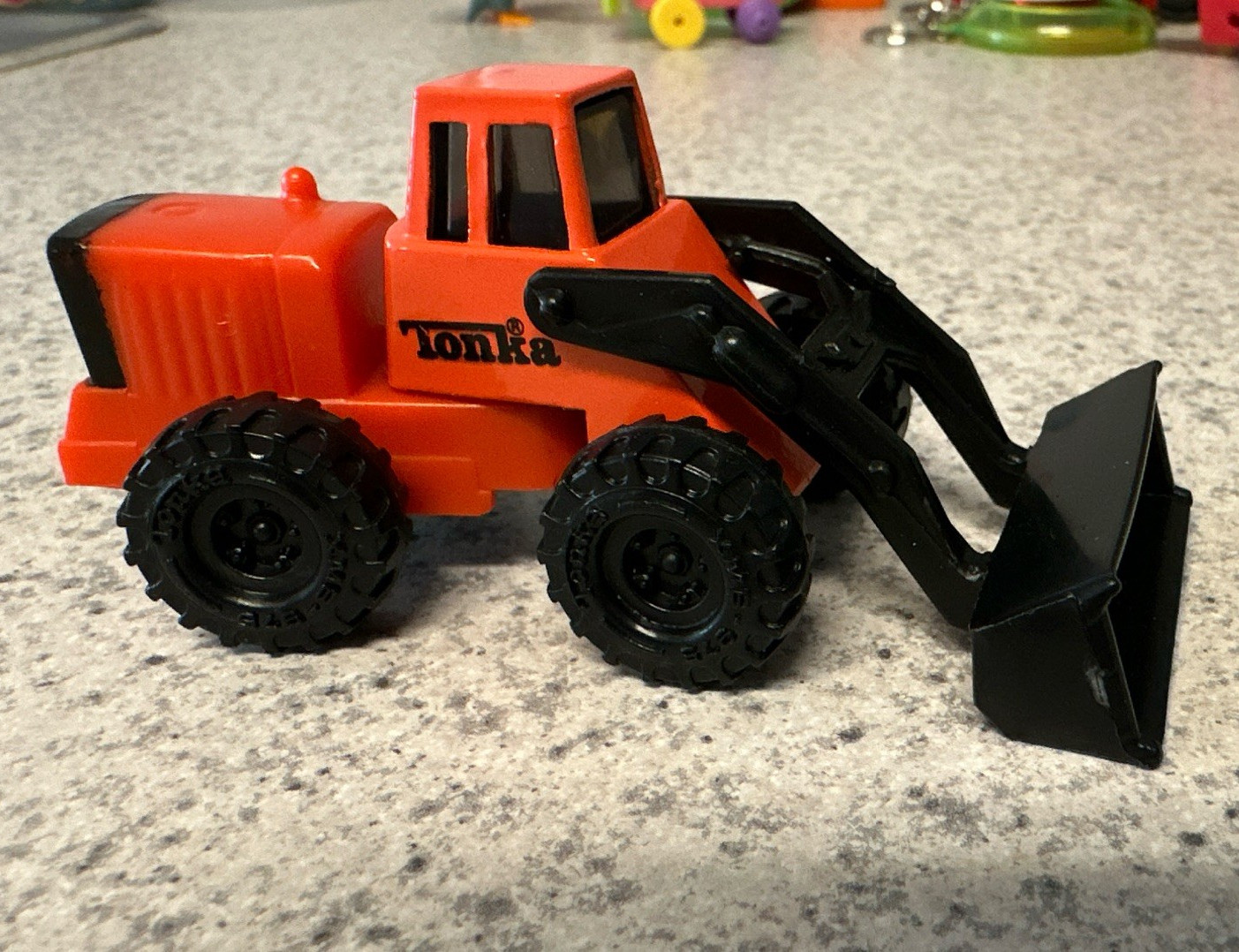 Tonka Loader Construction Vehicle Toy Orange/Black Plastic 1992