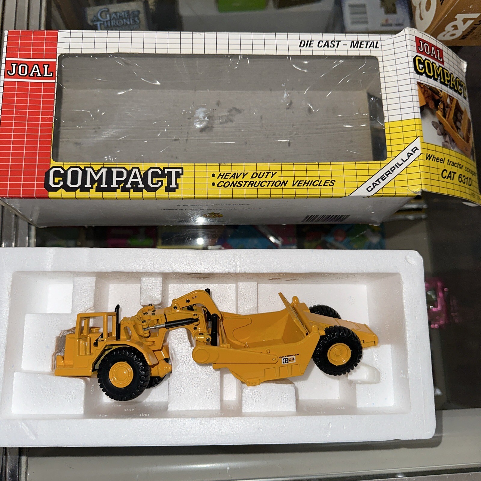 Joal #219 Diecast, CAT 631D Motor Scrapper – 1:70 Caterpillar Compact Die Cast