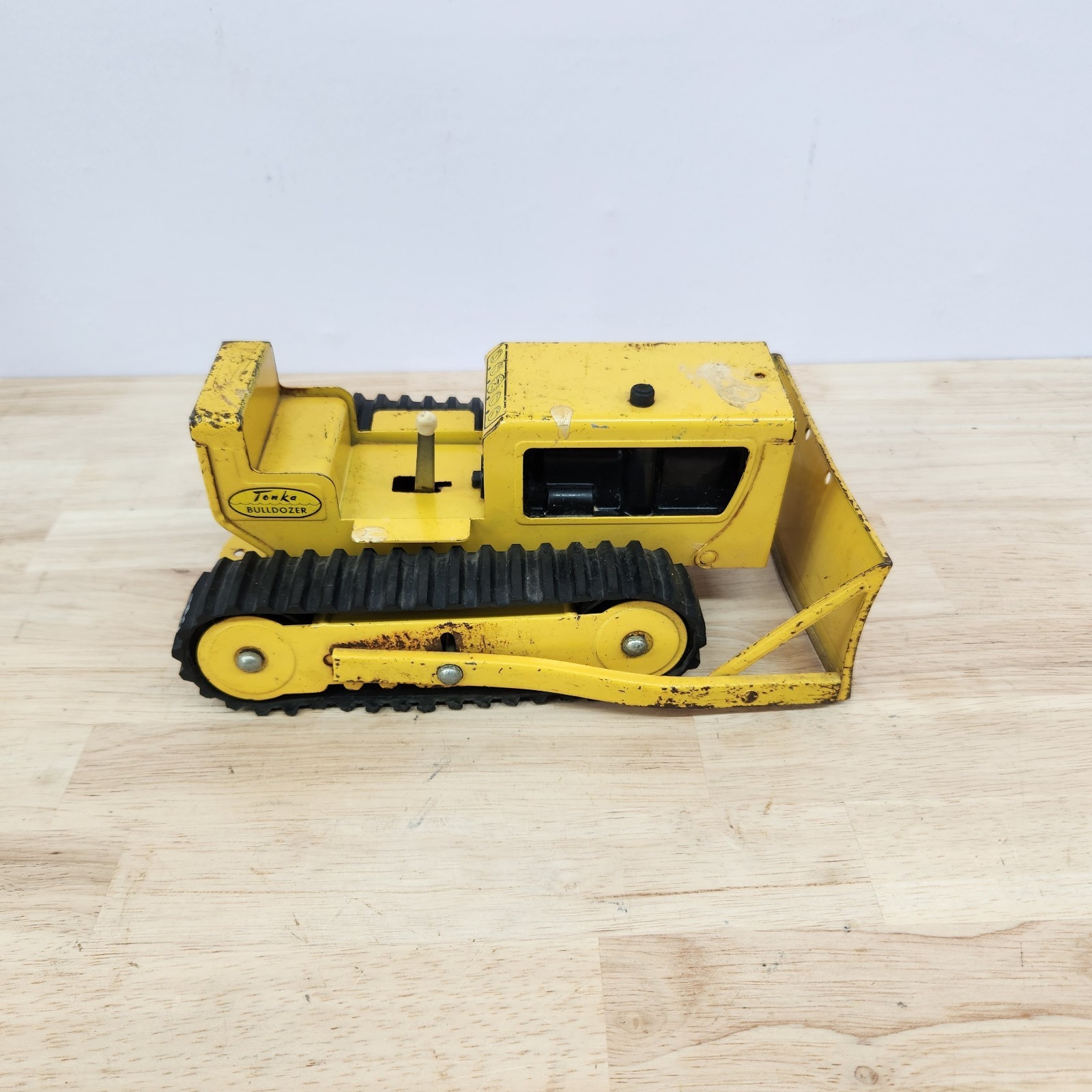 Vintage 1960’s TONKA BULLDOZER Yellow Pressed Steel
