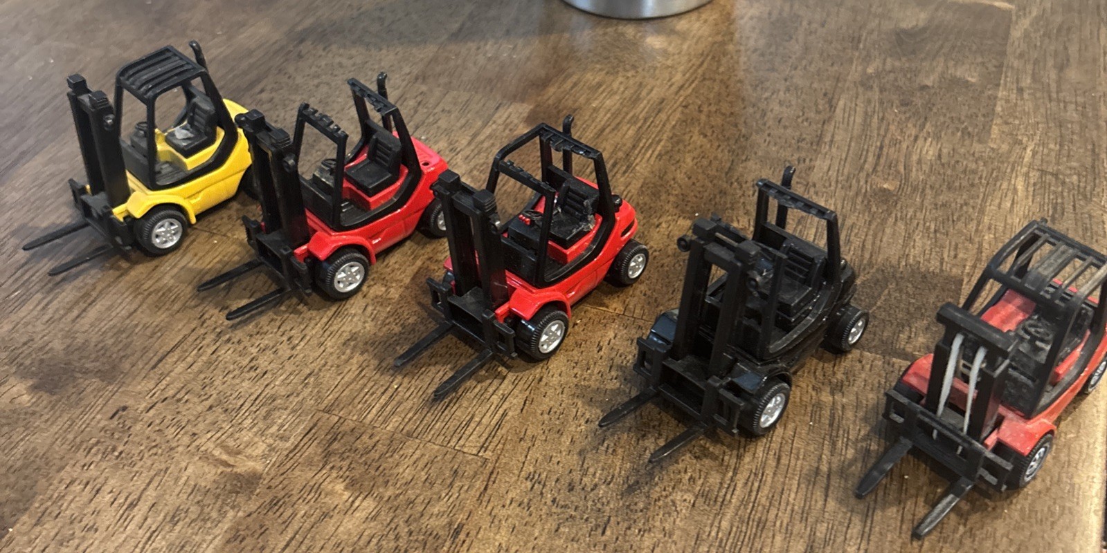 Siku And Welles 1:50 Scale Forklifts Lot Of 5
