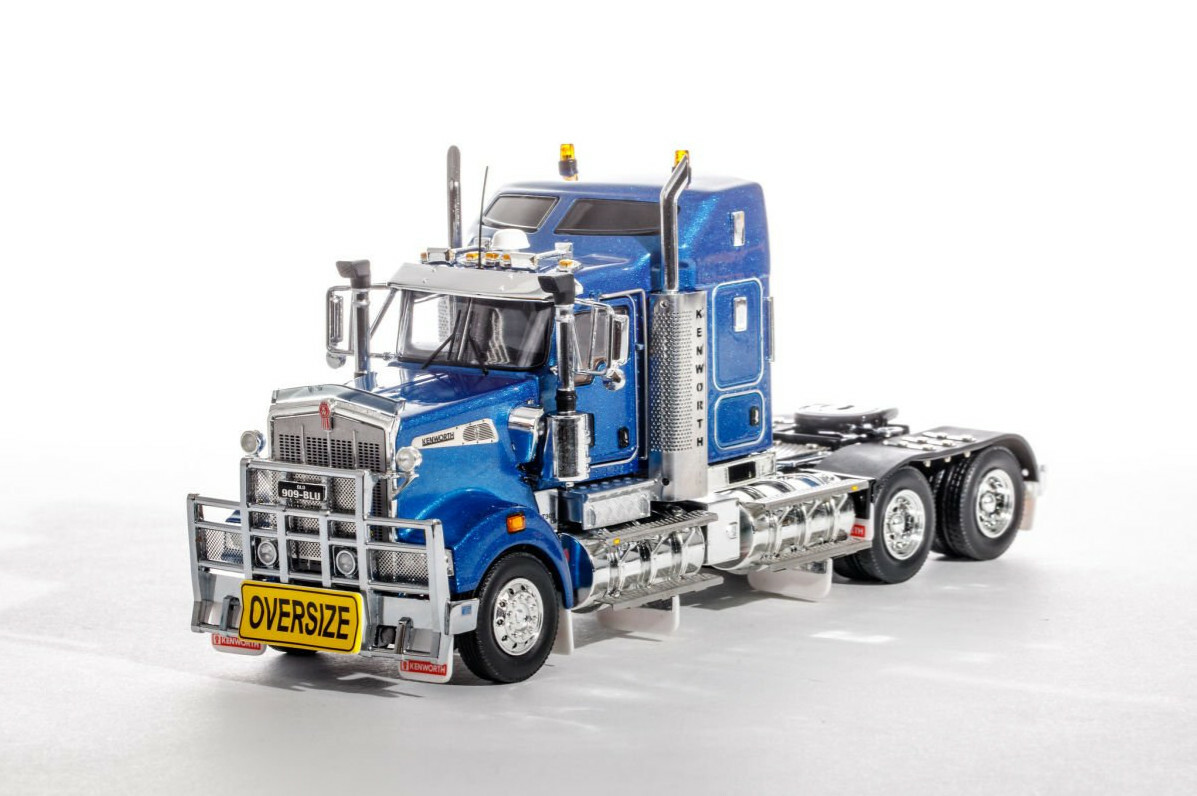 Kenworth T909 Prime Mover Truck – Metallic Blue – Drake 1:50 Scale #Z01463 New