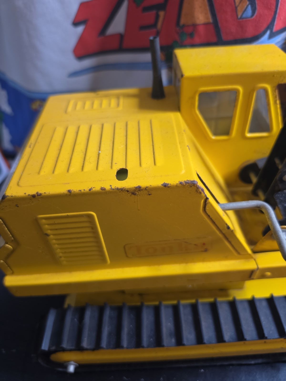Vintage Tonka Toys Backhoe 1970s Huge 19″ Excavator Metal 70s Toy