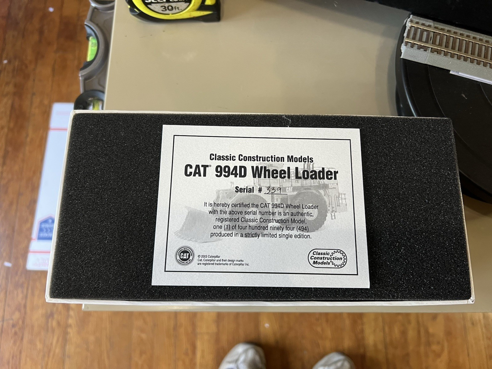 1/87th scale brass Classic Construction Models Caterpillar 994D serial #339