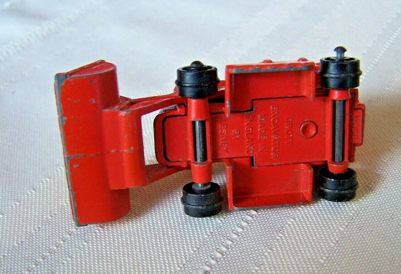 Matchbox Lesney 1962 No. 58 Drott Excavator Missing Treads Played Condition