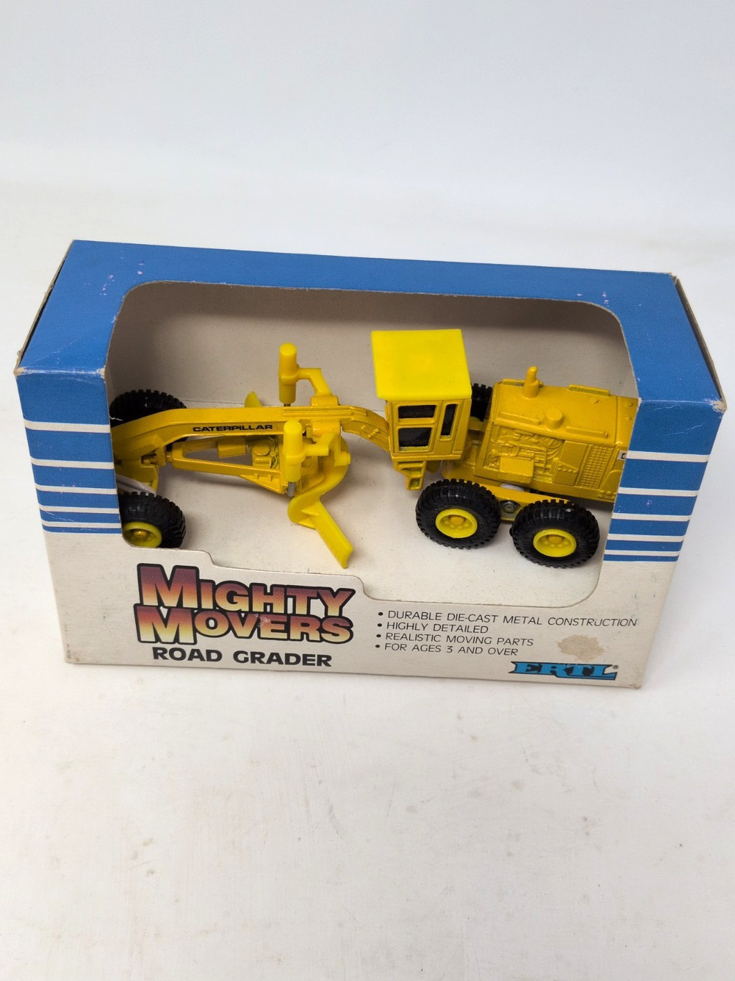 Ertl 1848 1:64 Mighty Movers Caterpillar Road Grader Vintage Released 1986
