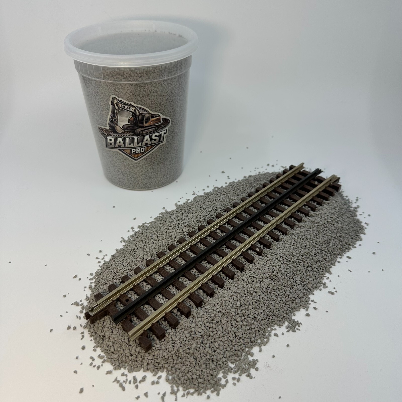 DIECAST CONSTRUCTION MODEL DIORAMA – LIGHT GRAY LIMESTONE GRAVEL MEDIUM BALLAST