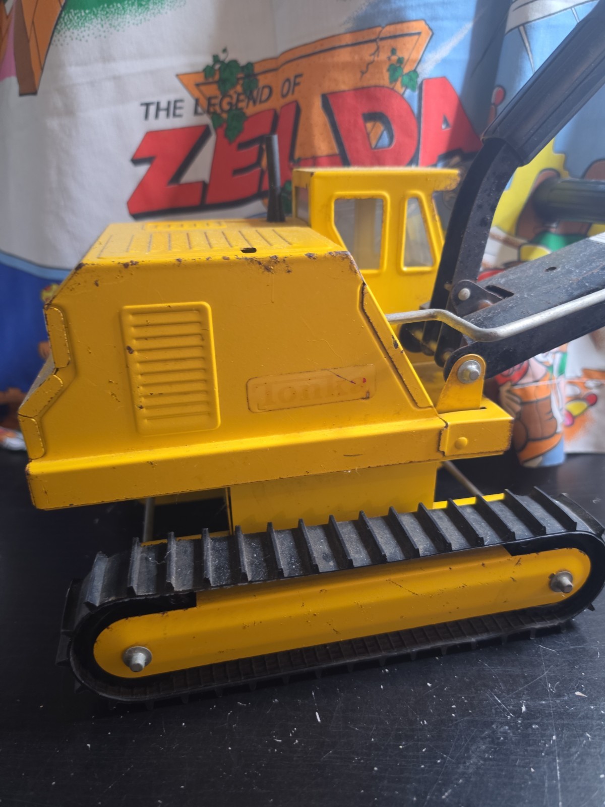 Vintage Tonka Toys Backhoe 1970s Huge 19″ Excavator Metal 70s Toy