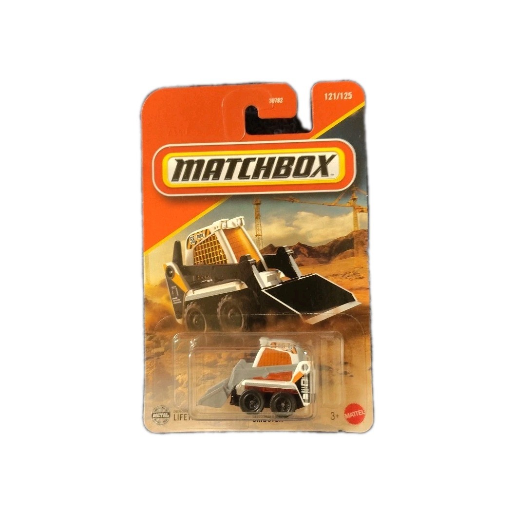 Matchbox Skidster Metal Construction Vehicle Black White Orange 121/125 Collect