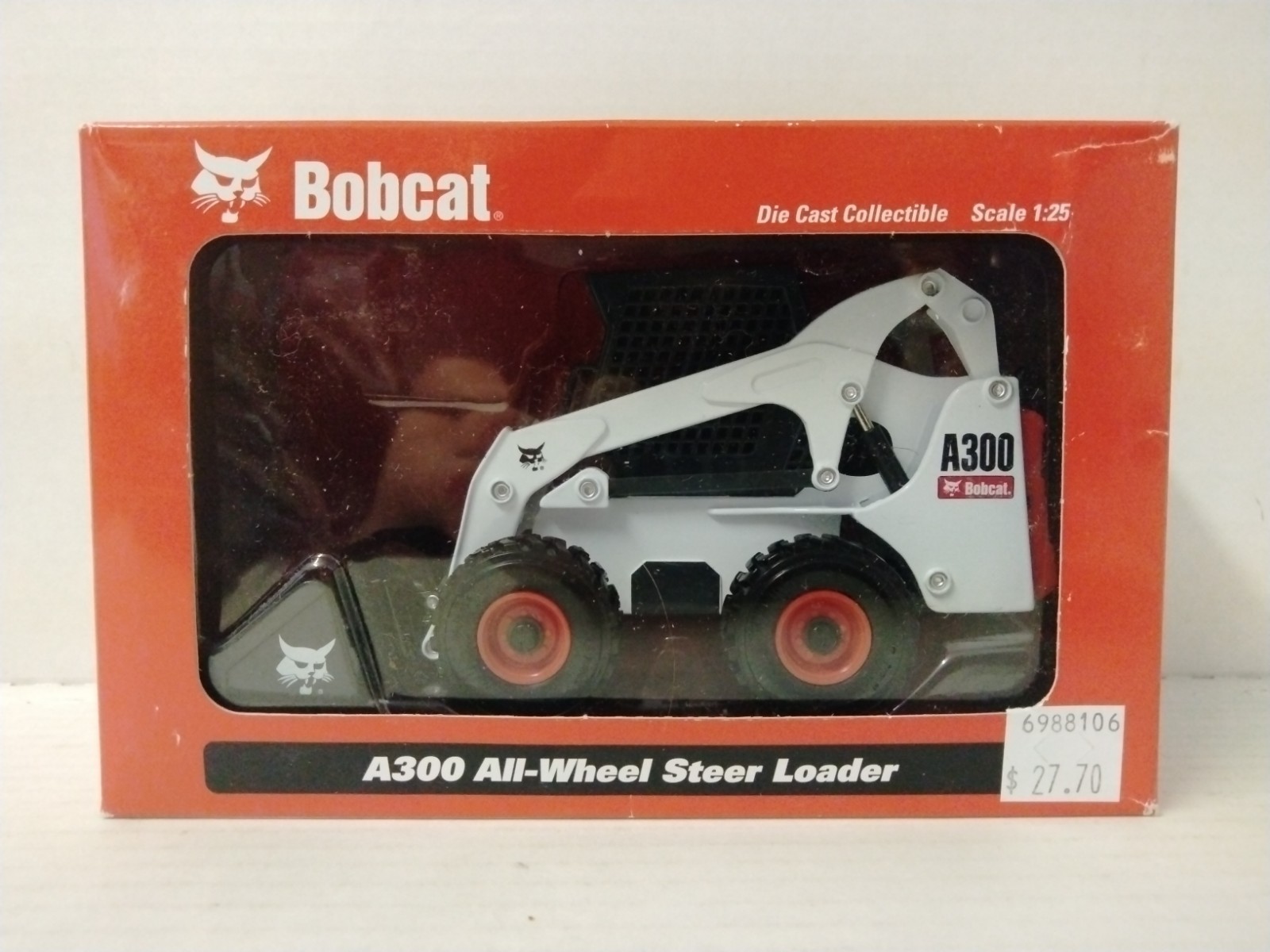Bobcat A300 All-Wheel Skid-Steer Loader – Wan Ho 1:25 Scale Model #6904665 New