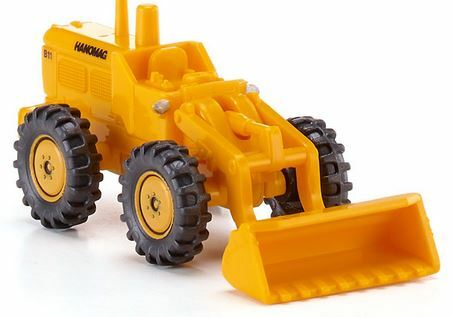 WIKING 097402 N Scale Hanomag Scraper with Yellow Front Shovel Year 1964-72