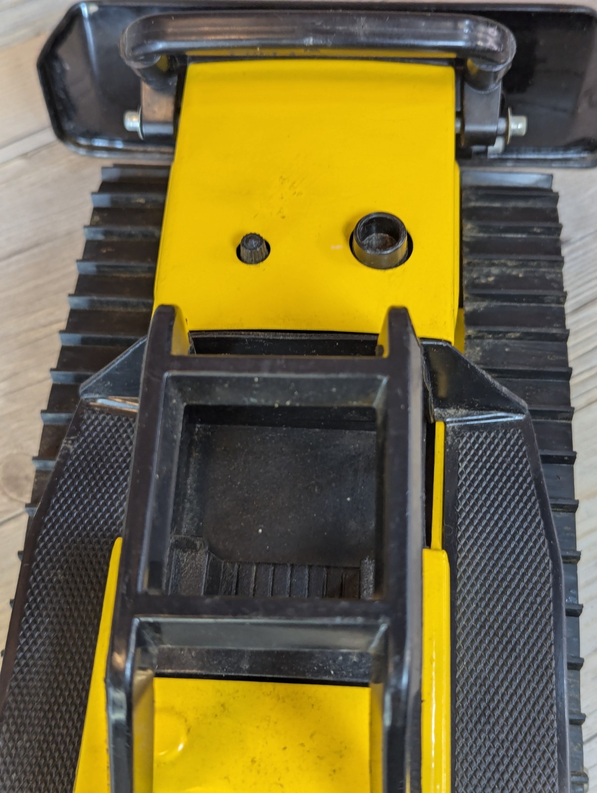 Tonka Steel Bulldozer 13″ Yellow Model 51054 Excellent Condition Vintage 1980’s