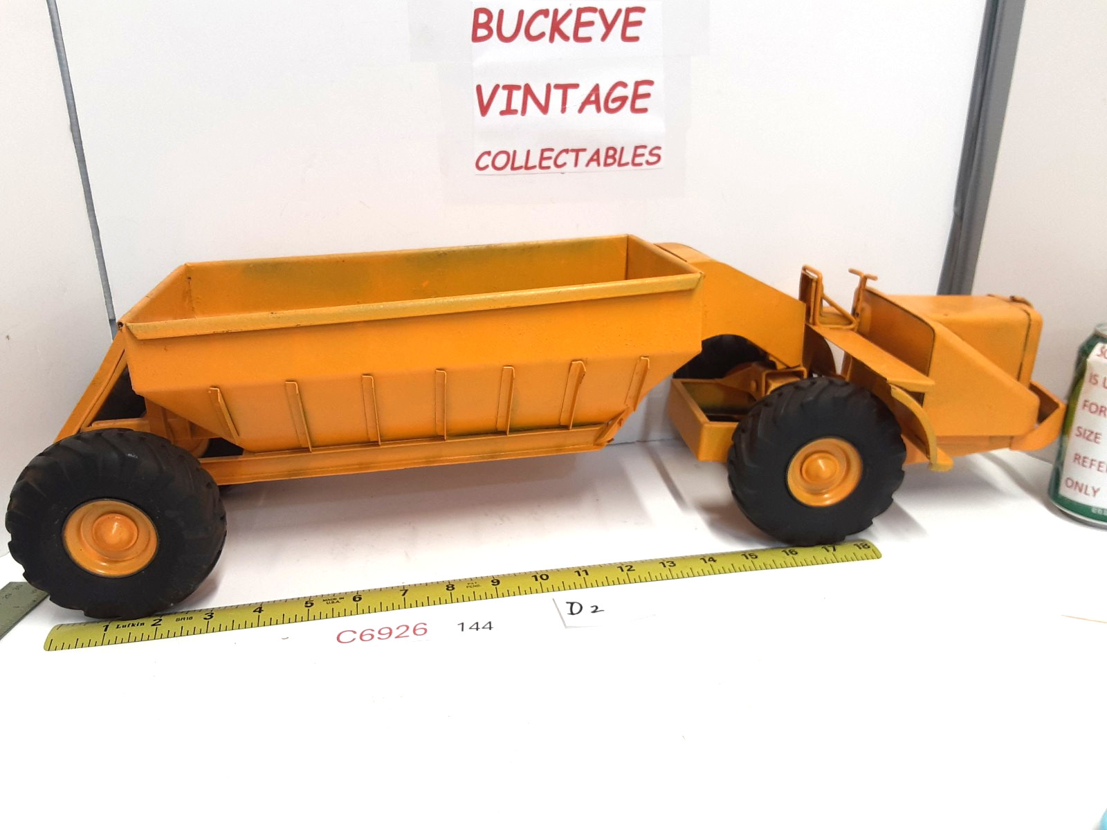 Vintage Pressed Steel Doepke Model Toys Woolridge Bottom Dump Earth Mover