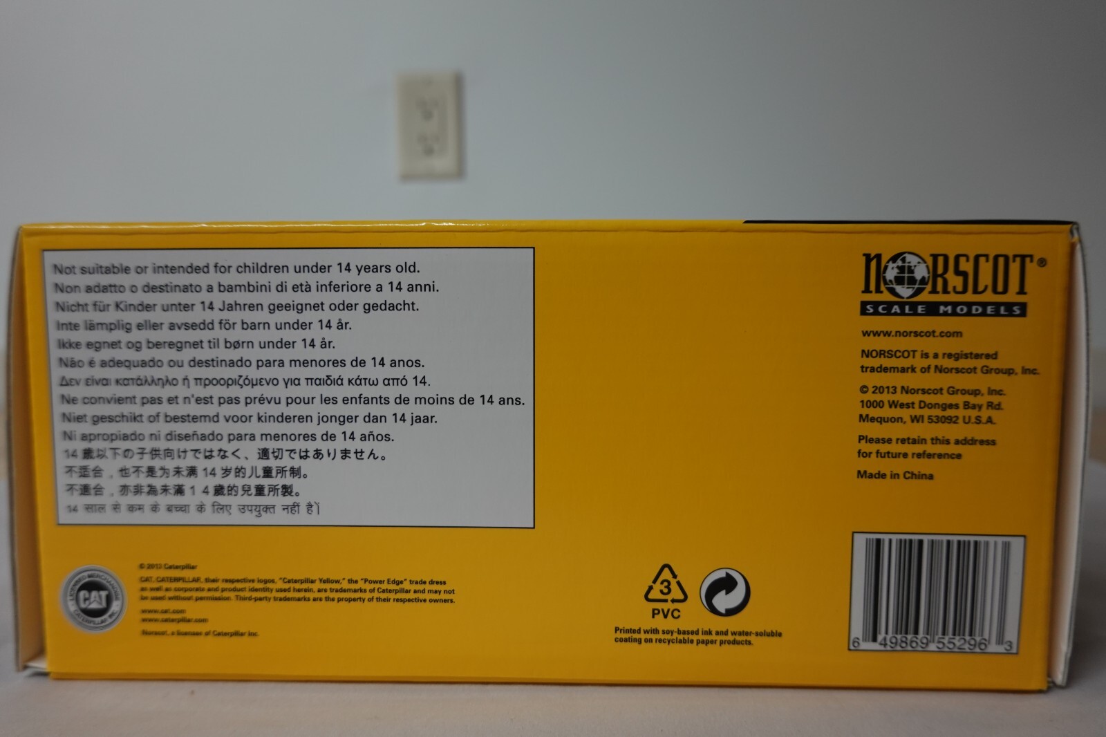 NORSCOT 55296 CAT 980K WHEEL LOADER ROCK CONFIGURATION 1:50 SCALE N.I.B
