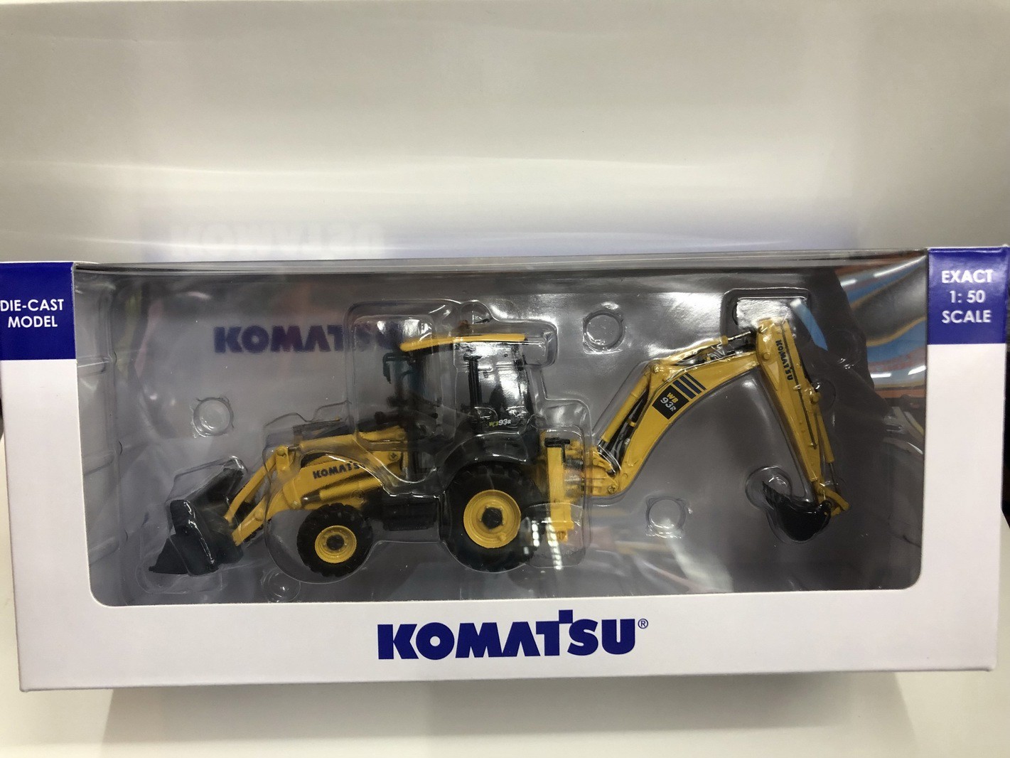 Universal Hobbies 1/50 Komatsu WB93R-8 Backhoe Loader DieCast Model UH8142