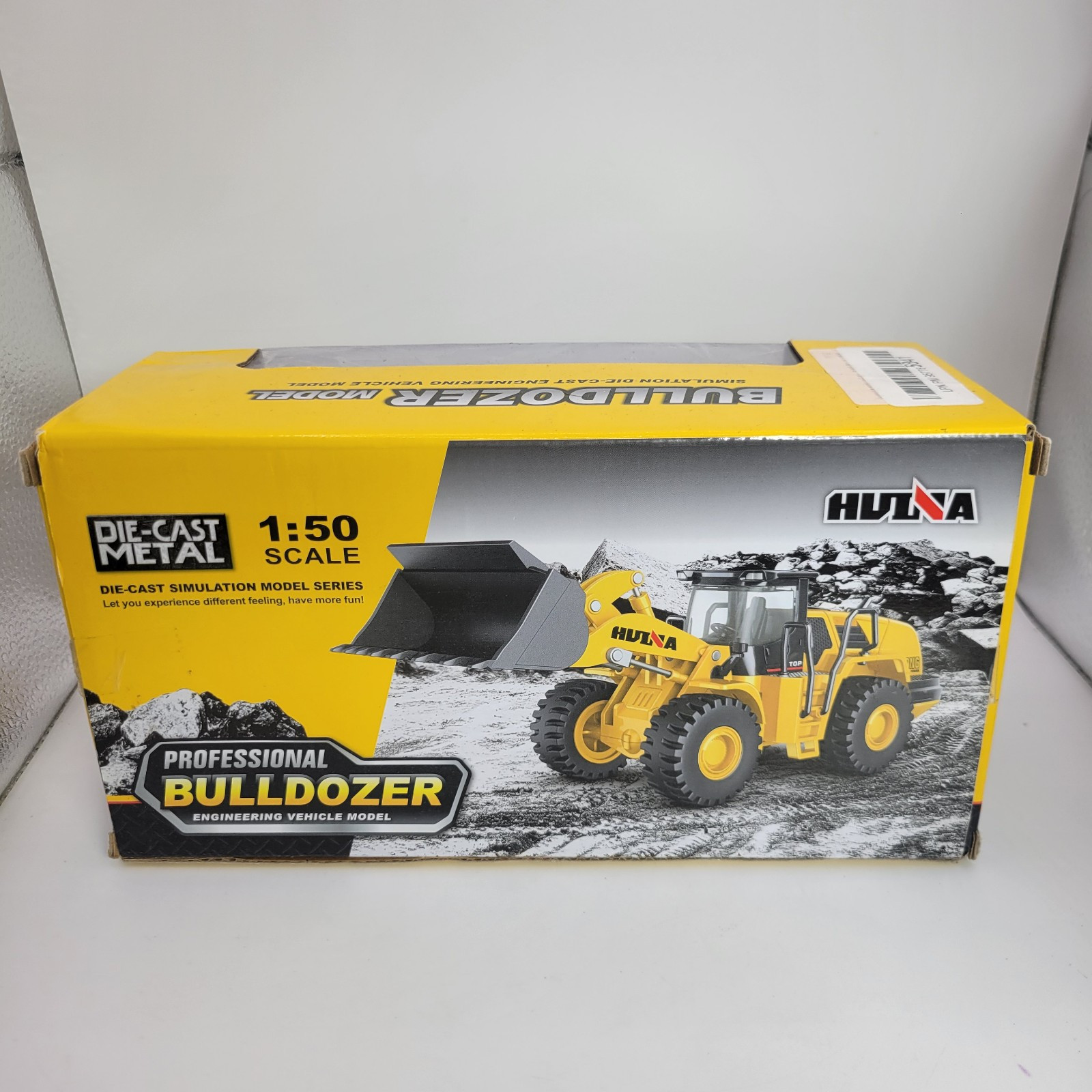 HUI NA Toys Die Cast 1714 Professional Bulldozer Engineering Vehicle Model 1:50