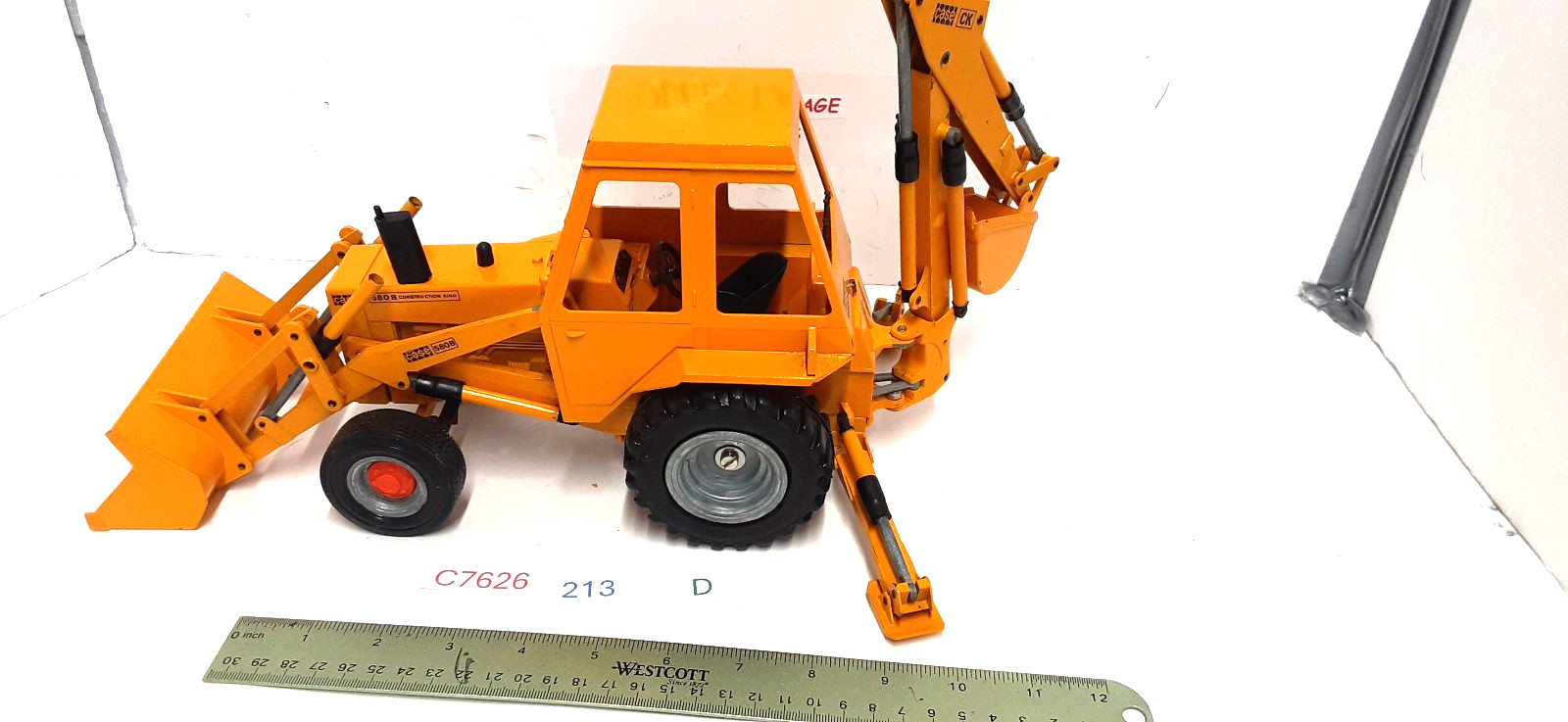 Vintage Case 580B Construction King Loader Backhoe 1:16 – Gescha – W. Germany