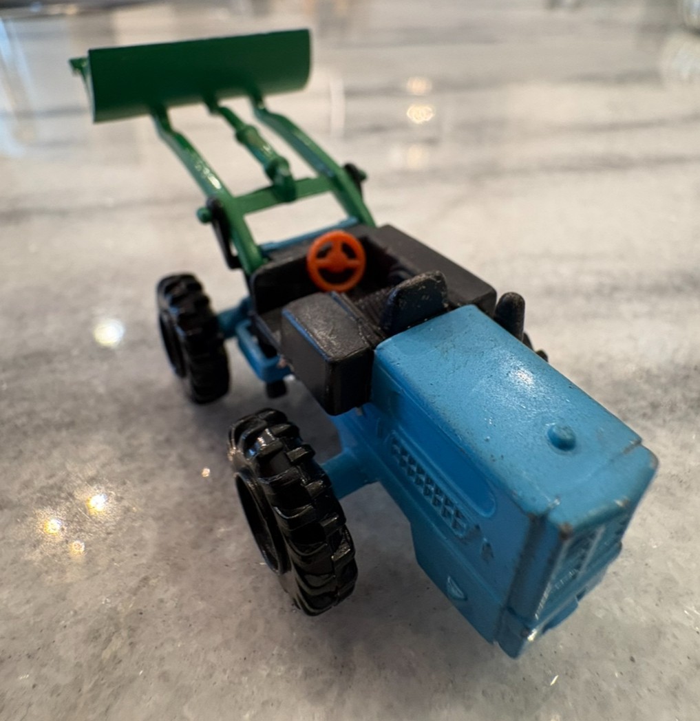 Vintage Playart Construction Vehicle Set / Bulldozer, Forklift, Tractor / Shovel