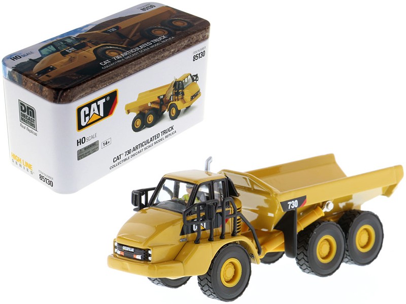 CAT Caterpillar 730 Articulated Dump Truck with Operator Series 1/87 Scale HO