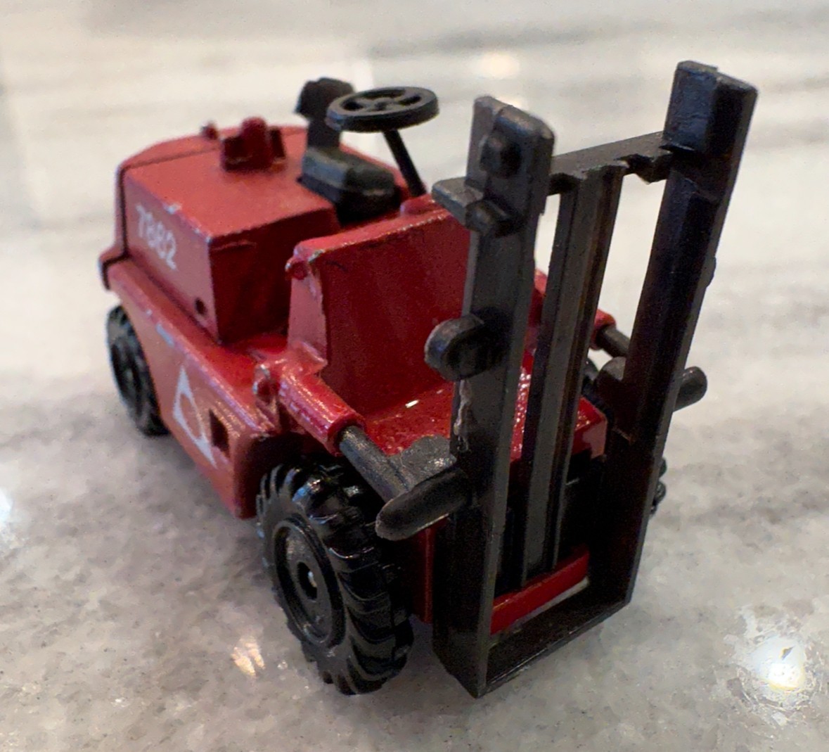 Vintage Playart Construction Vehicle Set / Bulldozer, Forklift, Tractor / Shovel