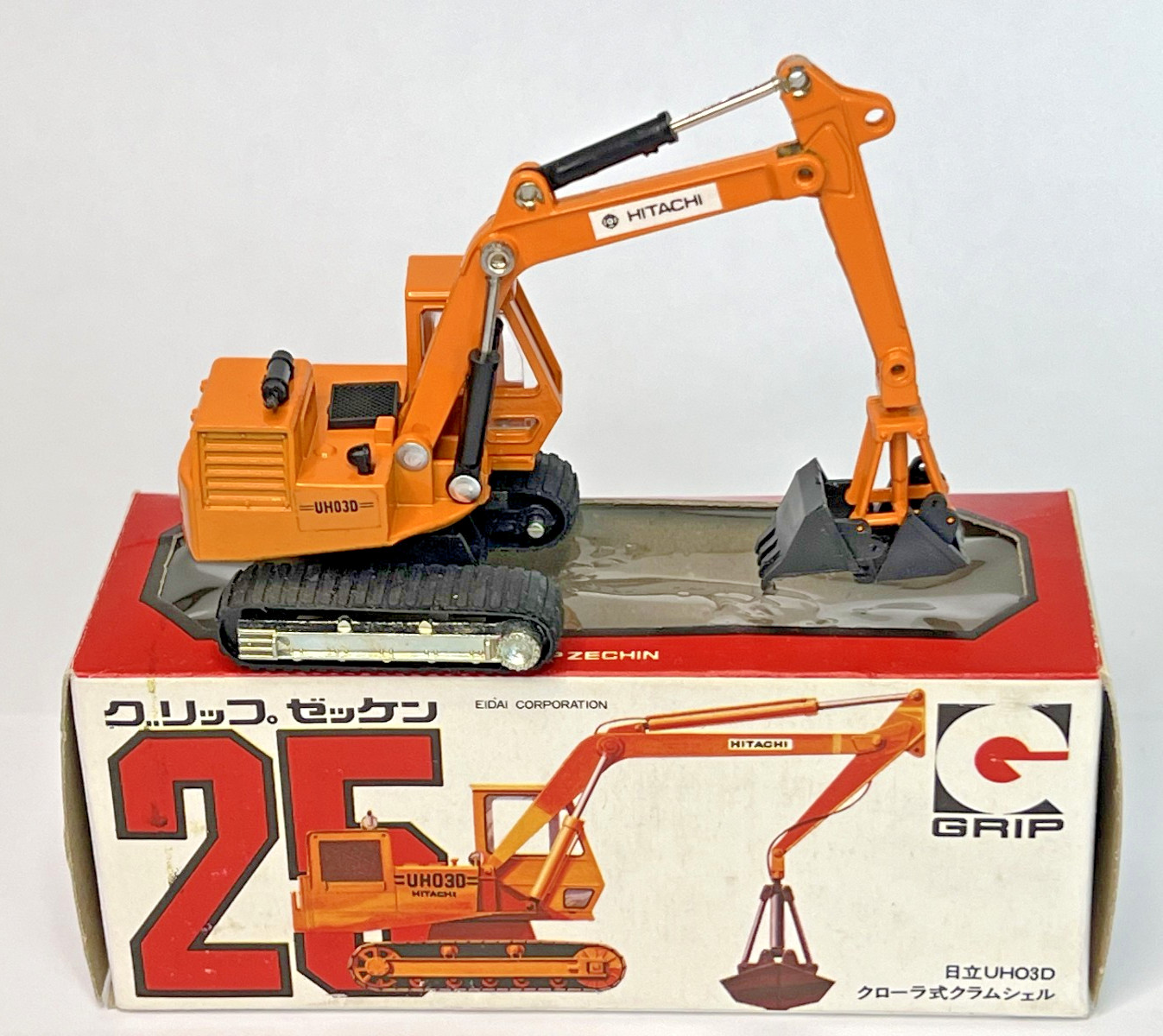 Grip Zechin 1:74 Scale No. 25 Hitachi UHO 3D Crawler Clamshell