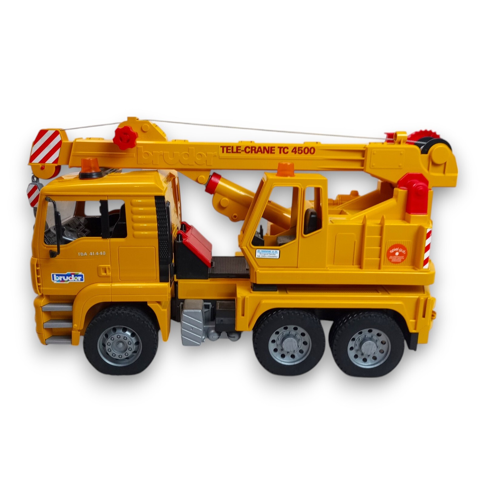 2001 Bruder MAN Tele-Crane TC-4500 TGA 41.440 Construction Toy Made In Germany
