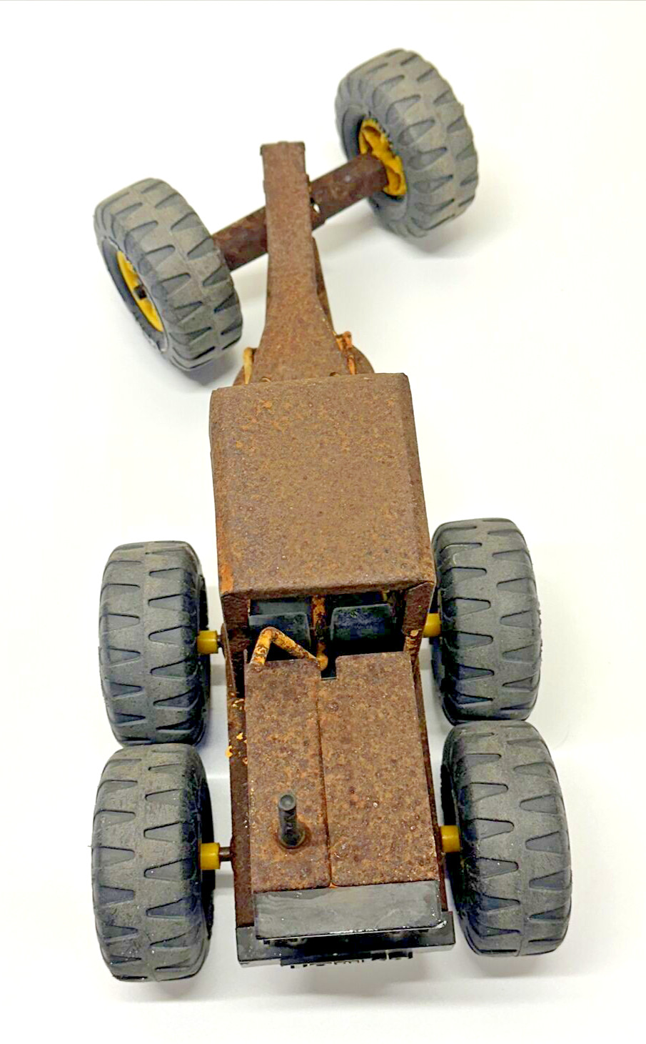 Vintage Tonka Road Grader 1960s? 70’s? Toy Pressed Metal Yellow Approx. 17” Long