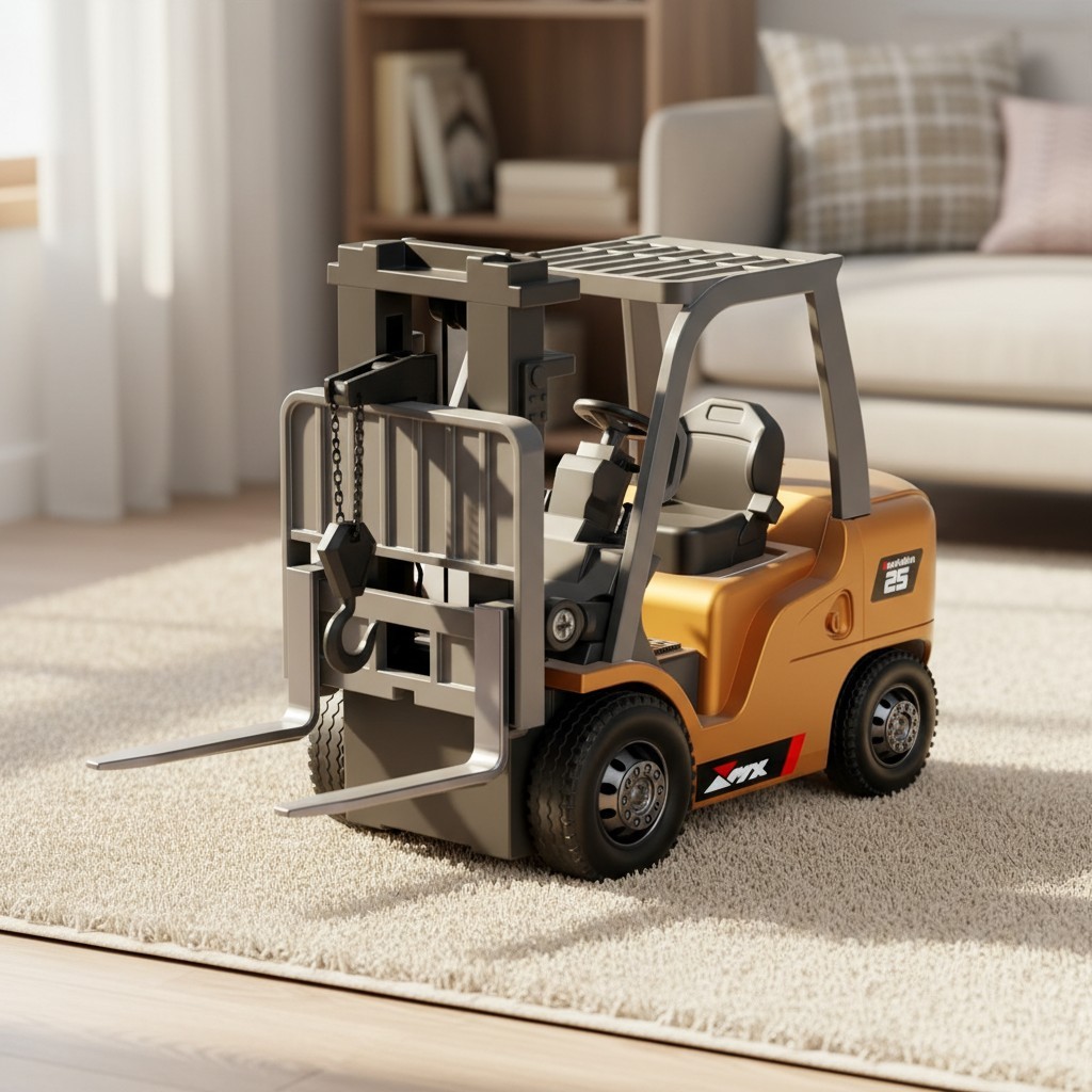 1/64 Transformable RC Forklift & Crane – Ultimate Remote Control for Kids 4+