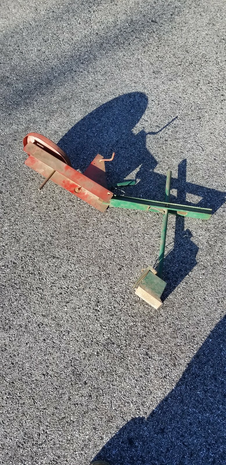 1940’s Tru-Matic Sand Digger Shovel Ride On Toy metal vintage