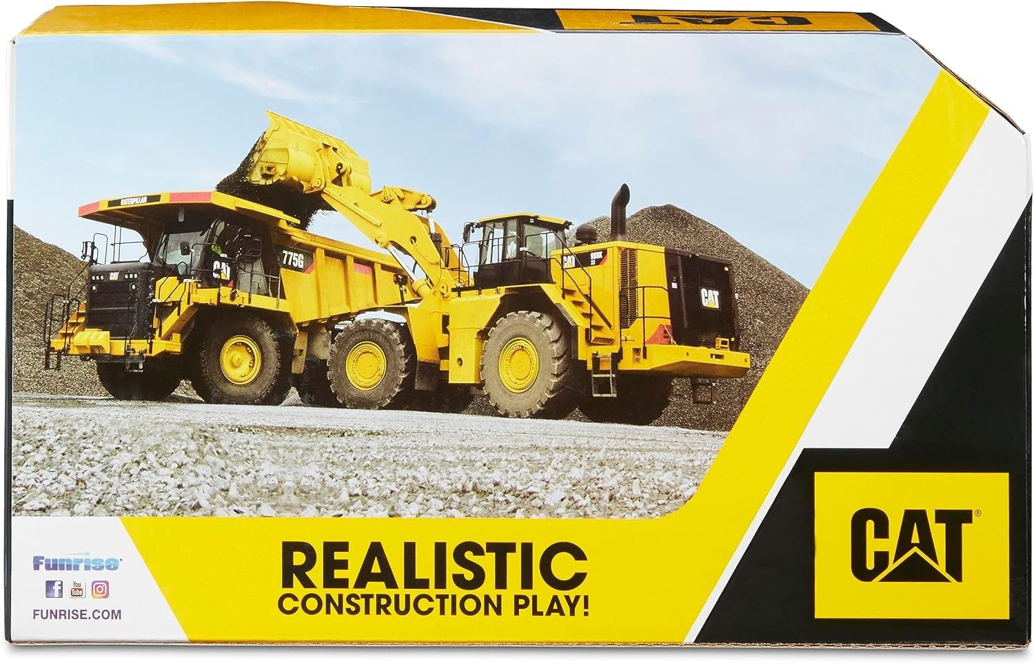 CAT Construction Tough Machines Toy Dump Truck 10in Realistic Lights Sounds
