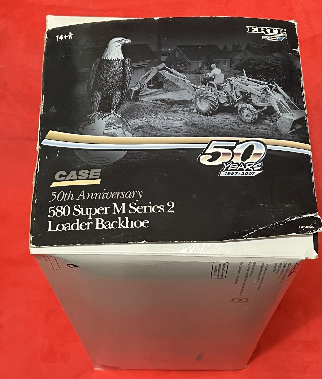 ERTL Case 580 Super M Series 2 Loader Backhoe Black 50th Anniversary 1/16 NIB