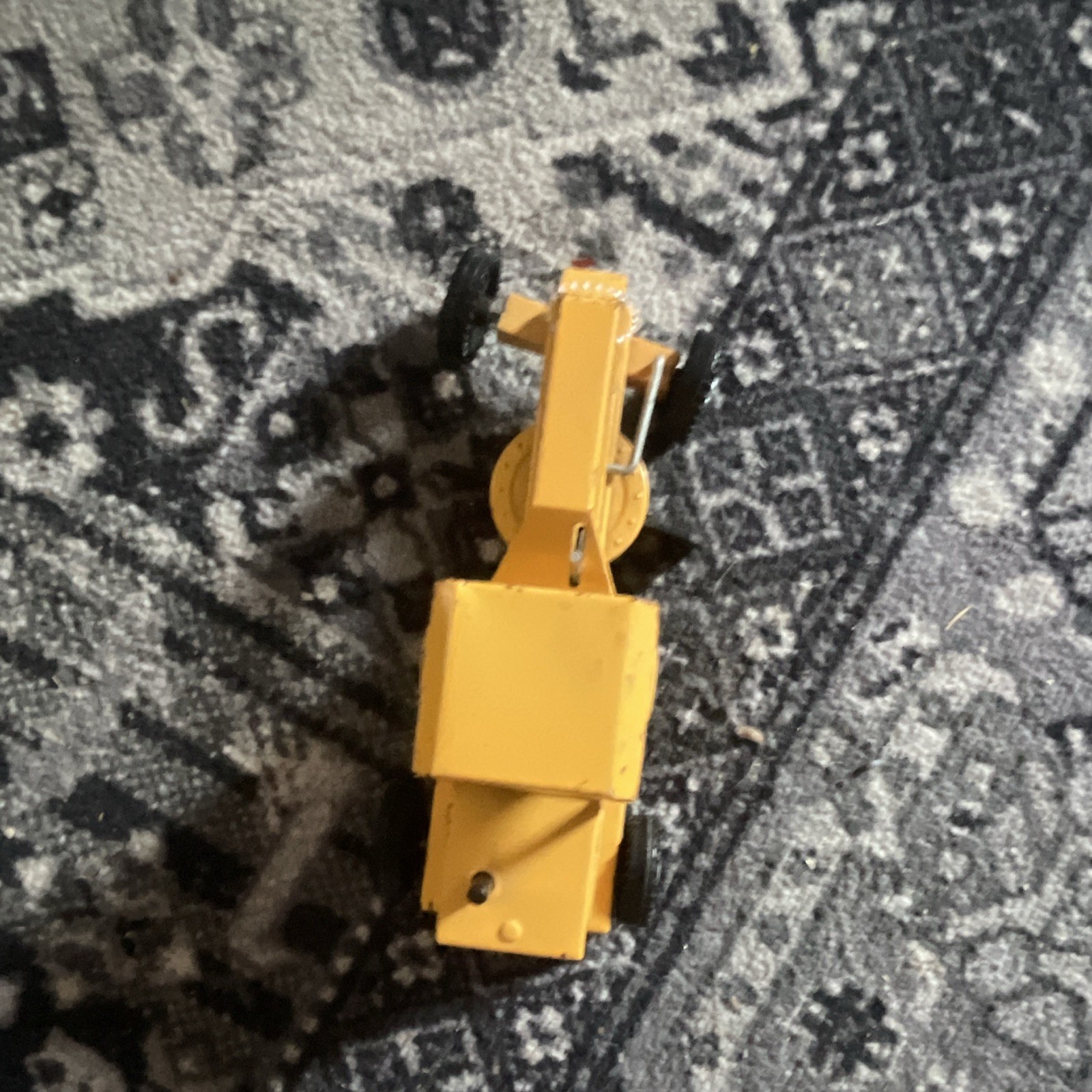 Yellow & Black Diecast Toy Construction Road Roller/Compactor Vehicle