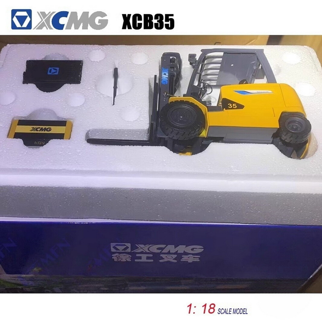 1/18 Scale XCMG XCB35 Forklift Truck Diecast Model Toy Collection Gift NIB