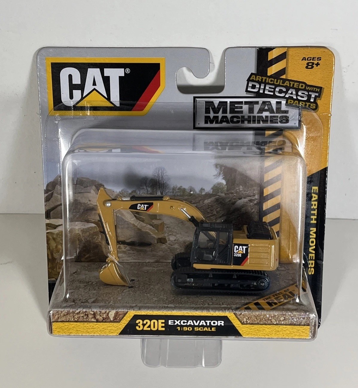 Toy State 1/90 Scale Cat 320E Excavator Earth Mover On Card Metal Machines