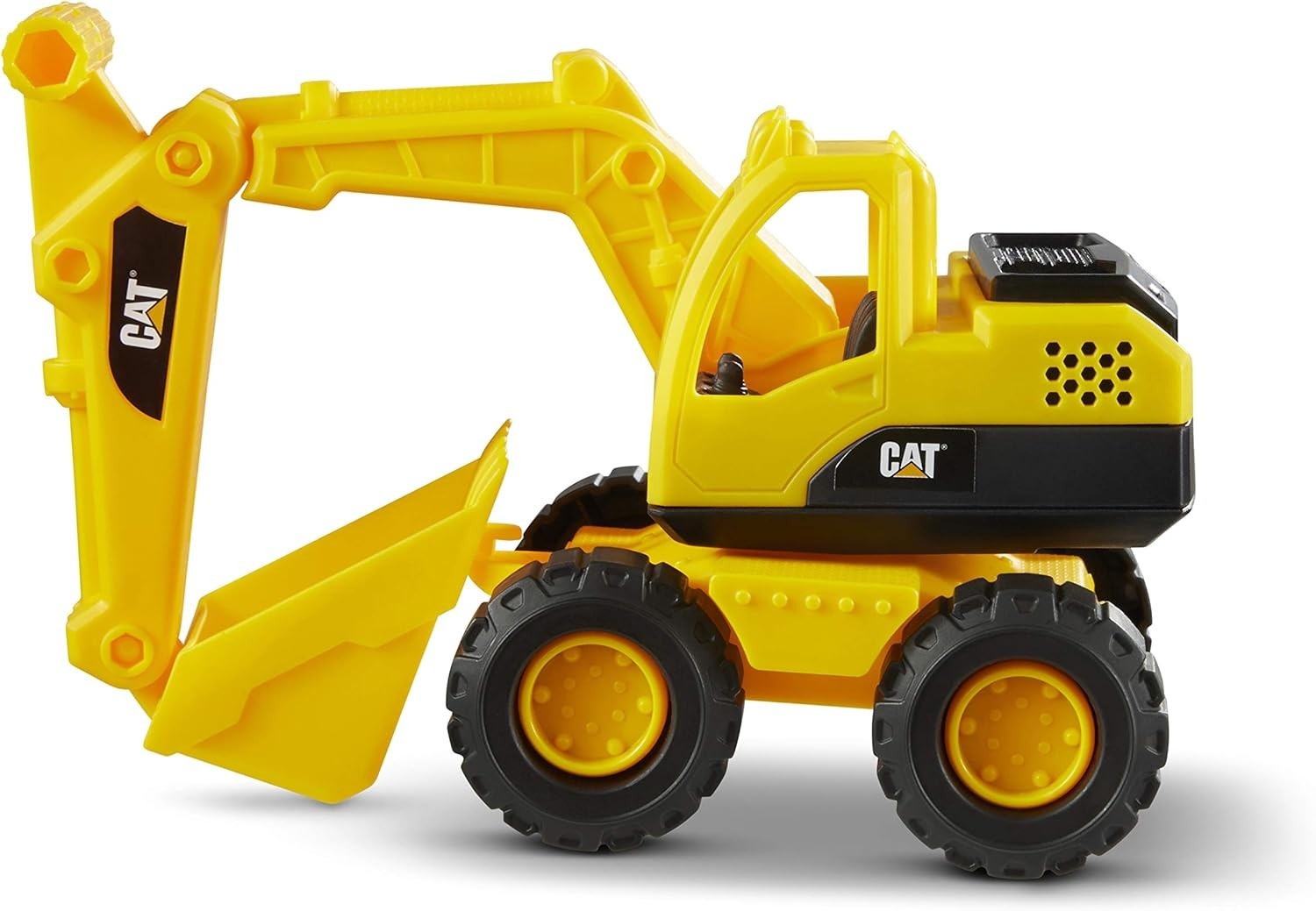 Cat Construction Fleet 10” Excavator Toy – Heavy‑Duty Plastic, Working Boom &…