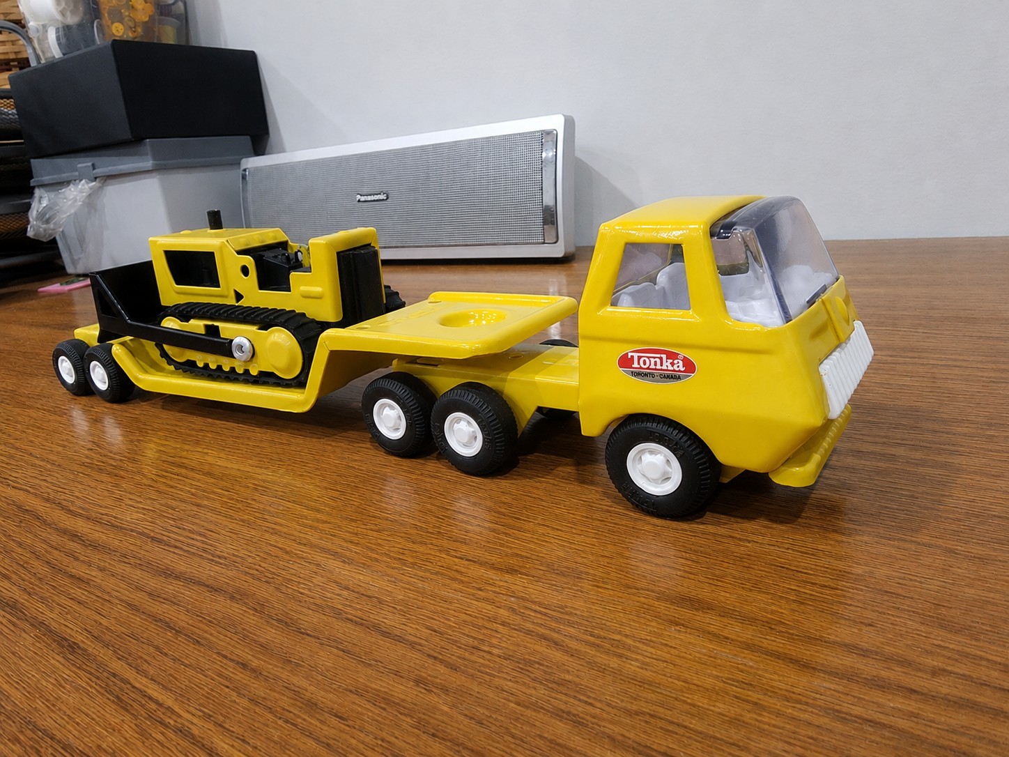 1969-1972 Restored Canada Tonka Lowboy & Bulldozer Set- 2K Urethane Show Finish