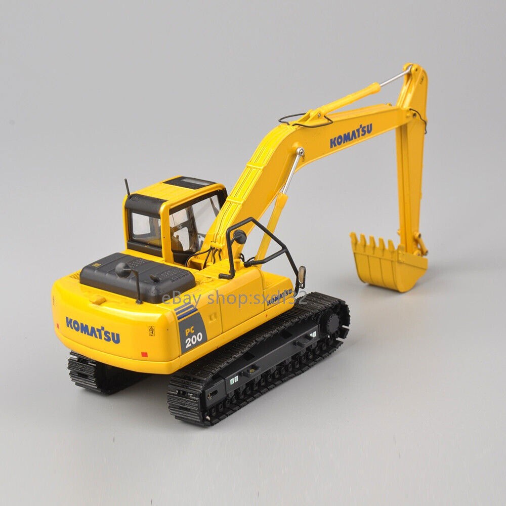 Komatsu PC200 Excavator Vehicle Model Alloy Diecast Construction Toy 1/50 Gift