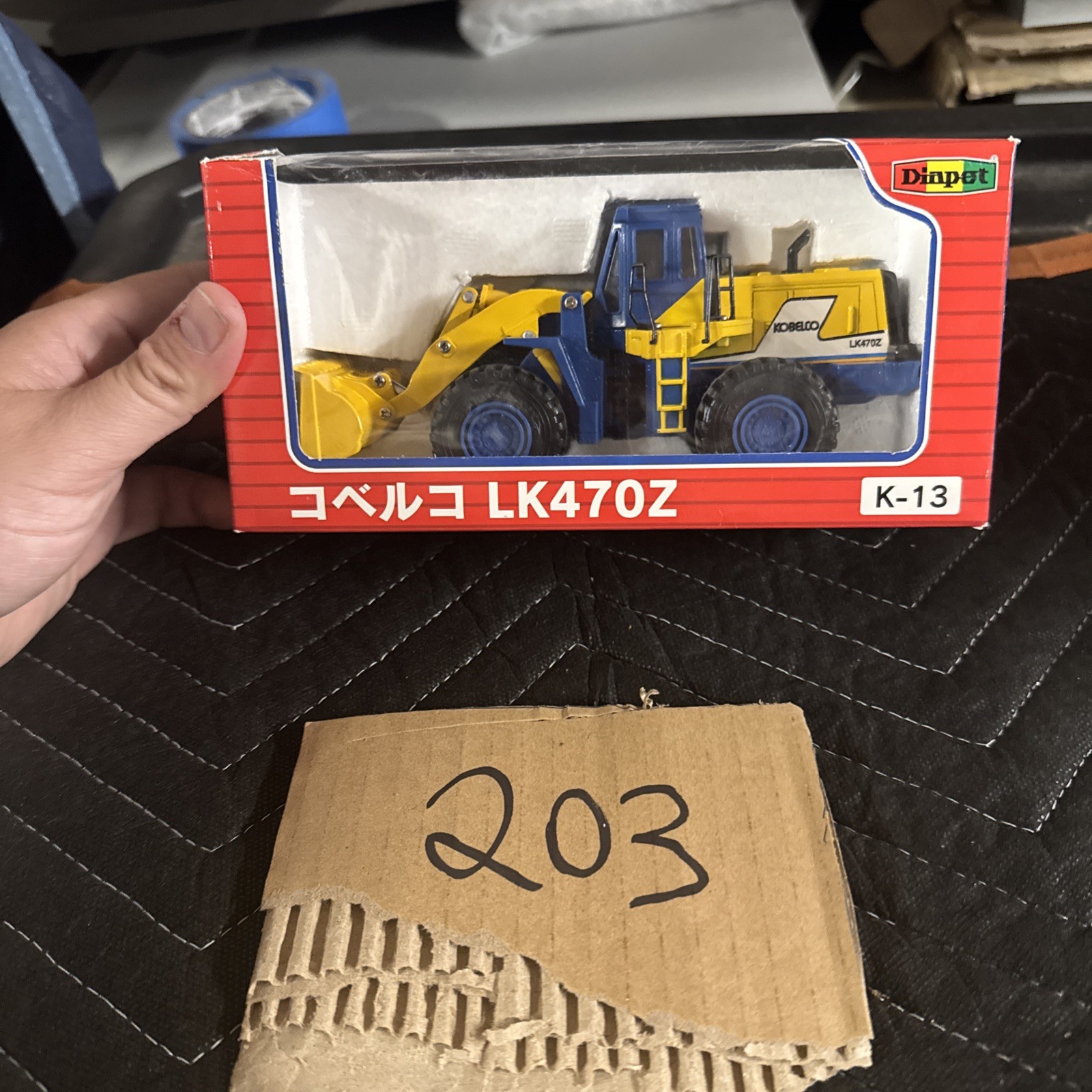 1:48 Kobelco LK470Z Wheel Loader By Diapet Box Shows Storage Wear