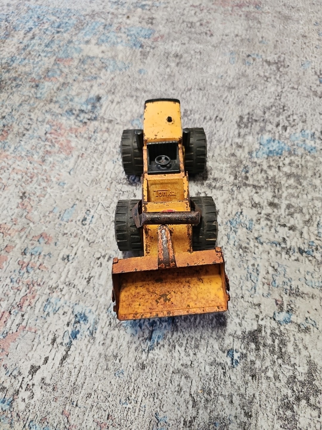 Vintage 1970s Yellow 11″ Long Tonka XR-101 Front End Loader Construction Toy