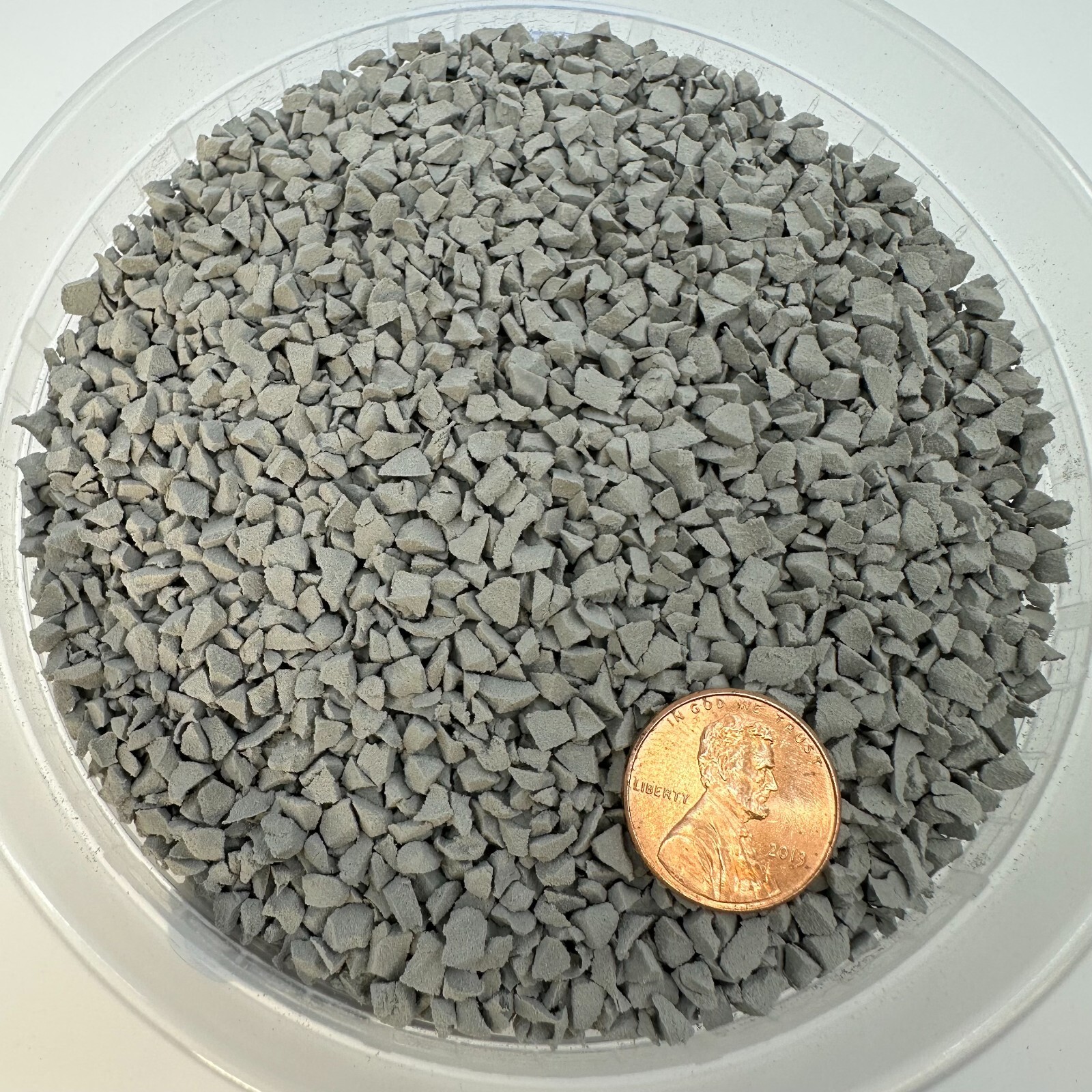 DIECAST CONSTRUCTION MODEL DIORAMA – LIGHT GRAY LIMESTONE GRAVEL COARSE BALLAST