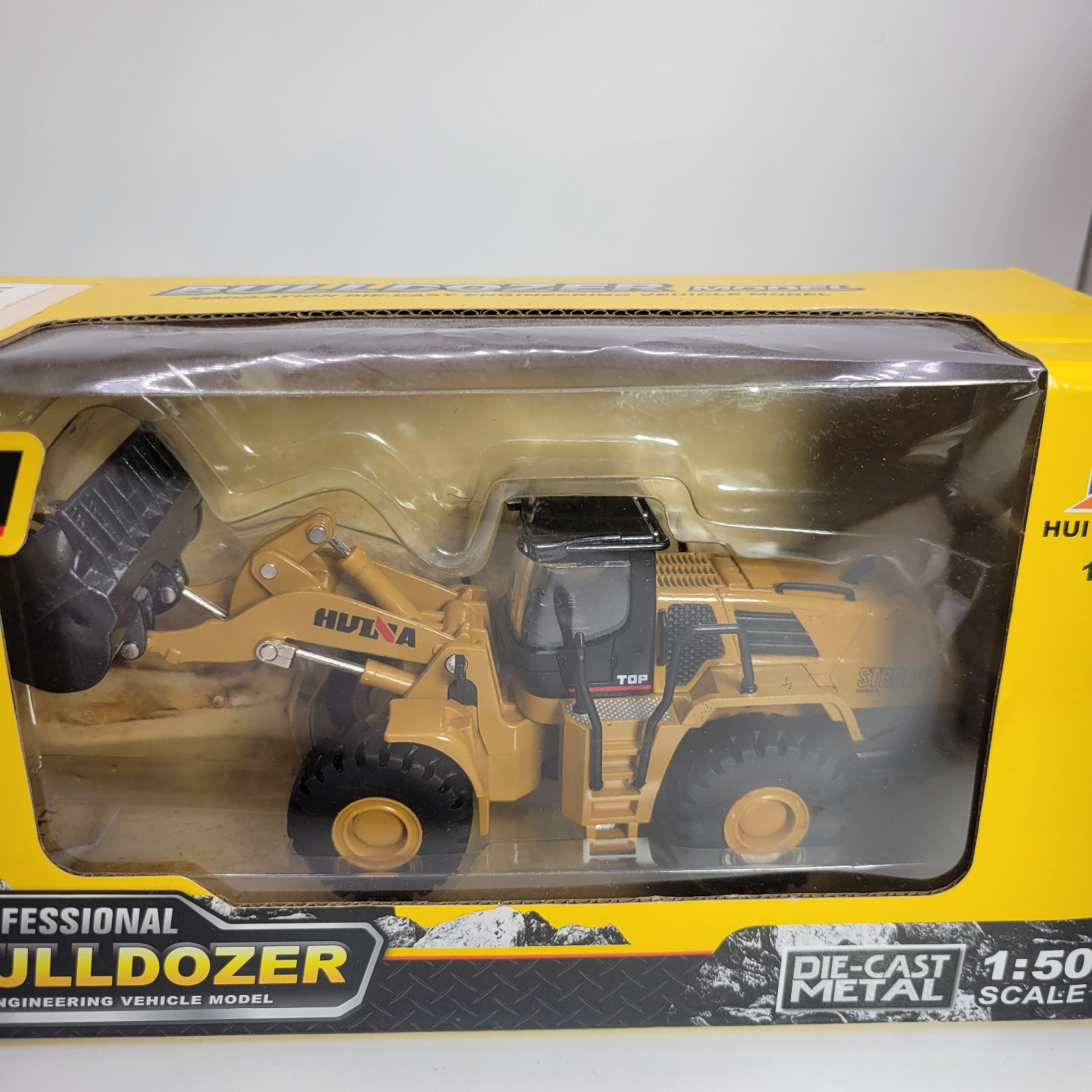 HUI NA Toys Die Cast 1714 Professional Bulldozer Engineering Vehicle Model 1:50