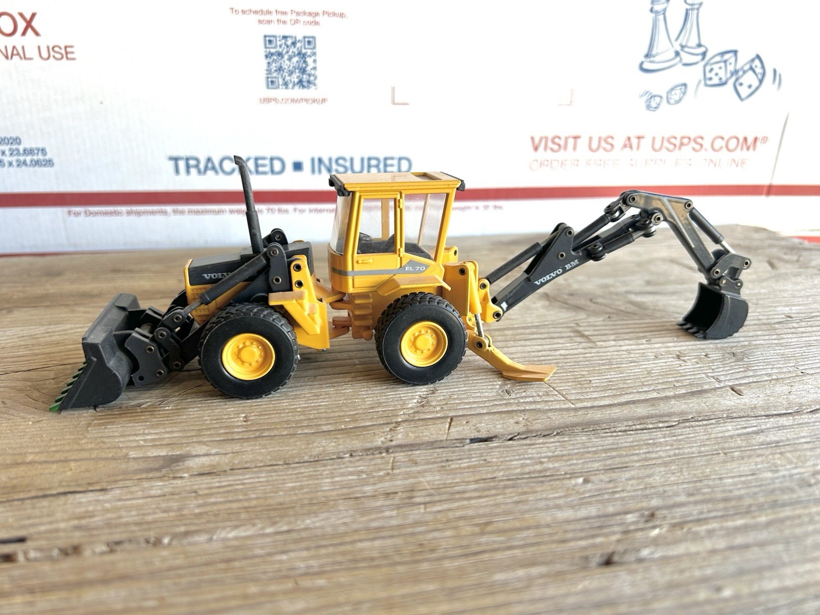 Joal 1/50 Scale Volvo EL70 Articulated Loader-Backhoe (No Box)