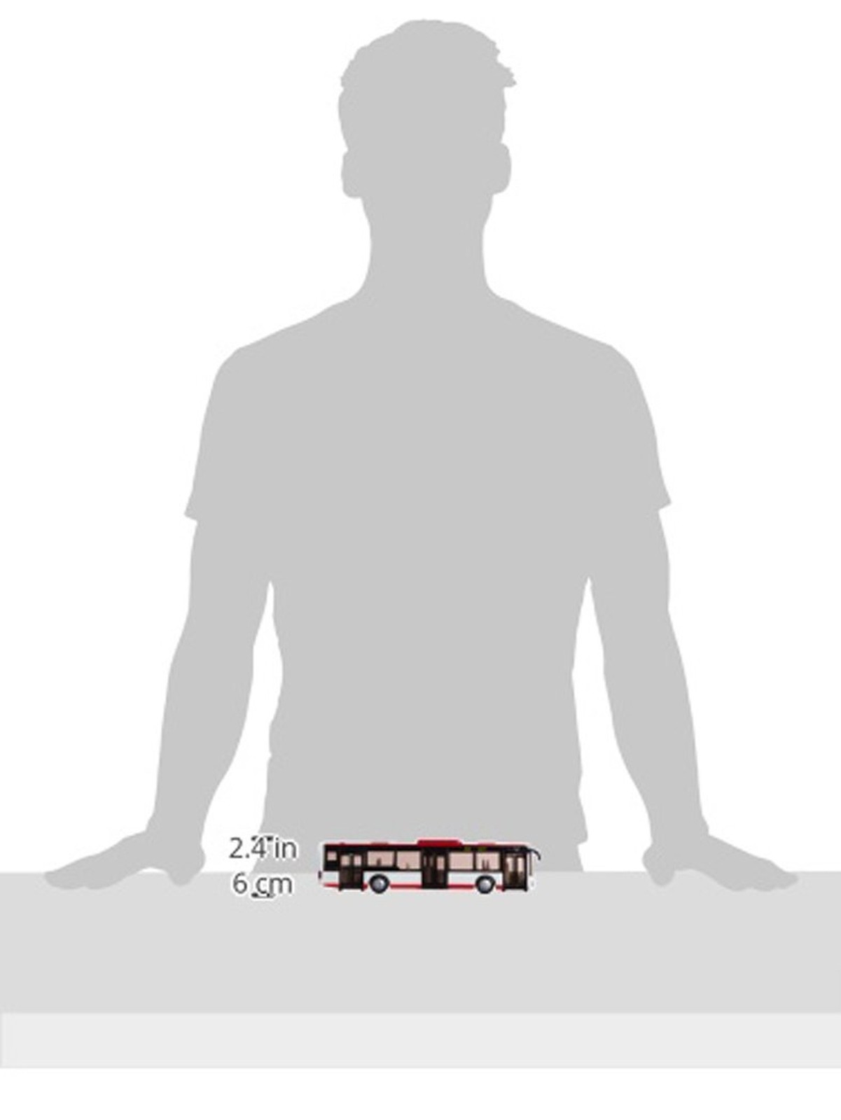 Siku 3734, City Bus, 1:50, Metal/Plastic, Functional Doors, Red/White Modern