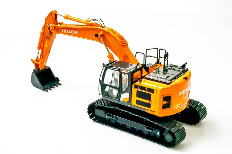 Hitachi ZX345USLC-7H Miniature Excavator 1/50 Diecast Model | Orange | Licensed
