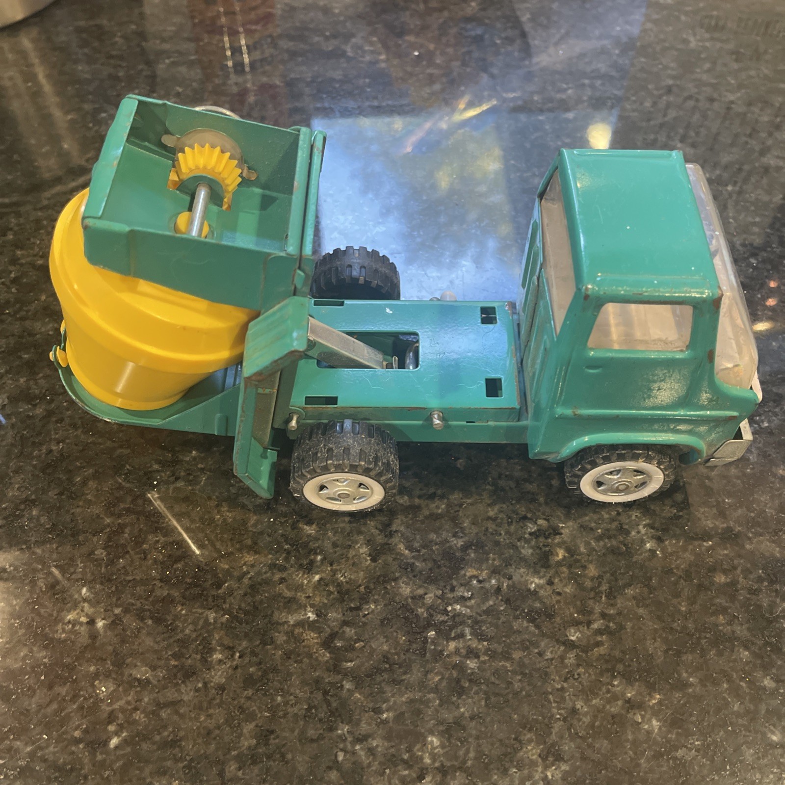 Vintage 1968 Marx Cement Mixer Truck Pressed Steel Louis Marx & Co. (11F)