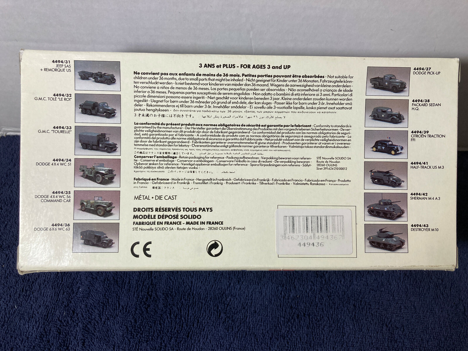 Solido 50th Anniversary (44/94) Liberation Dodge WC63 Truck – Die Cast Boxed