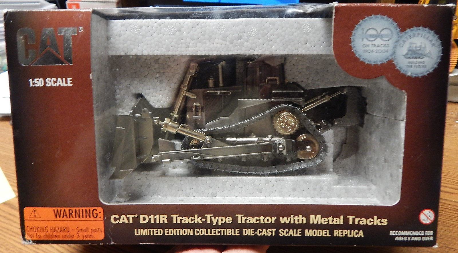 NORSCOT #55148 CATERPILLAR D11R TRACK TYPE TRACTOR WMETAL TRACKS 100YRS NIB 1/50