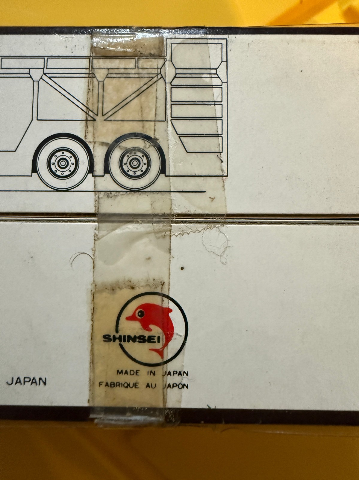 SHINSEI MINI POWER #4636 FIAT CAB & AUTO TRANSPORT TRAILER