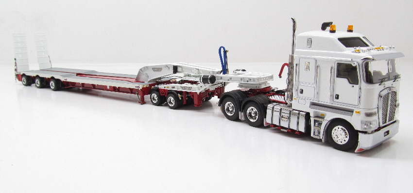 Kenworth K200 w/ Drake Trailer – “WHITE & RED” – 1/50 – TWH #113-T09013A