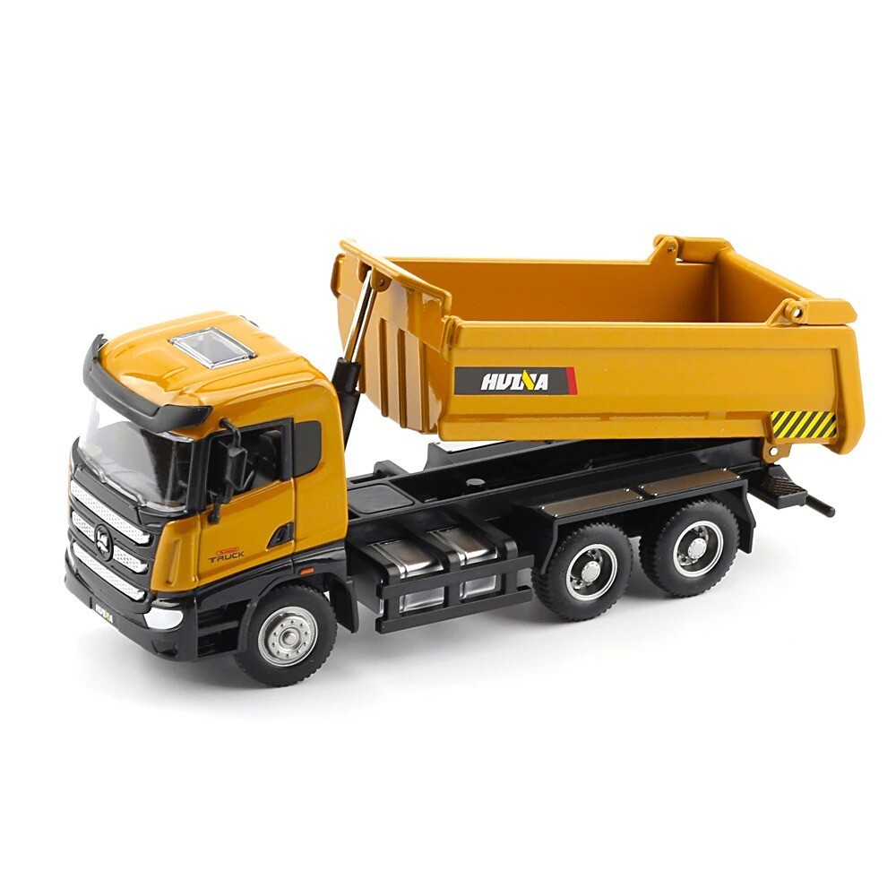 HUINA 1:50 Diecast Car Model Alloy Simulation Vehicle Die-Cast Dump Truck Boys